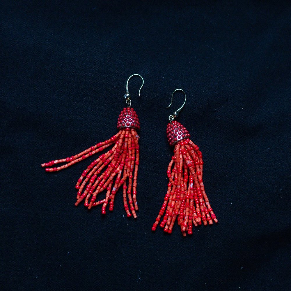 Funky Beaded Jellyfish Earrings
